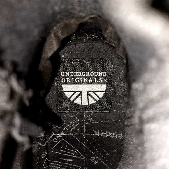 Underground England Black Leather Chelsea Winklepicker Boots Goth UK 10 / US 11 - Picture 12 of 15